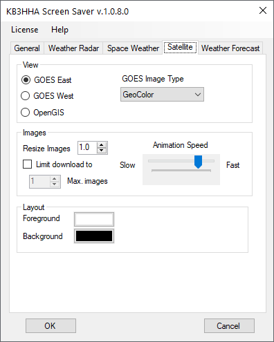 Satellite configuration tab